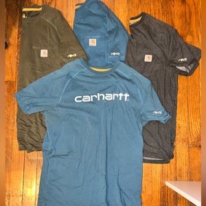 (4) Carhartt force tshirts. Size medium